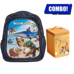 GENERICO - MOCHILA PARA NIÑOS 3 EN 1 MULTIPACK TRALALERO TRIPPI TROPPI + PLUMONES TOUCH MARCADORES