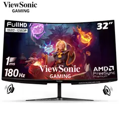VIEWSONIC - Monitor OMNI Gaming VX3218 32 Curvo FHD 1920x1080 180hz 1ms FreeSync Premium