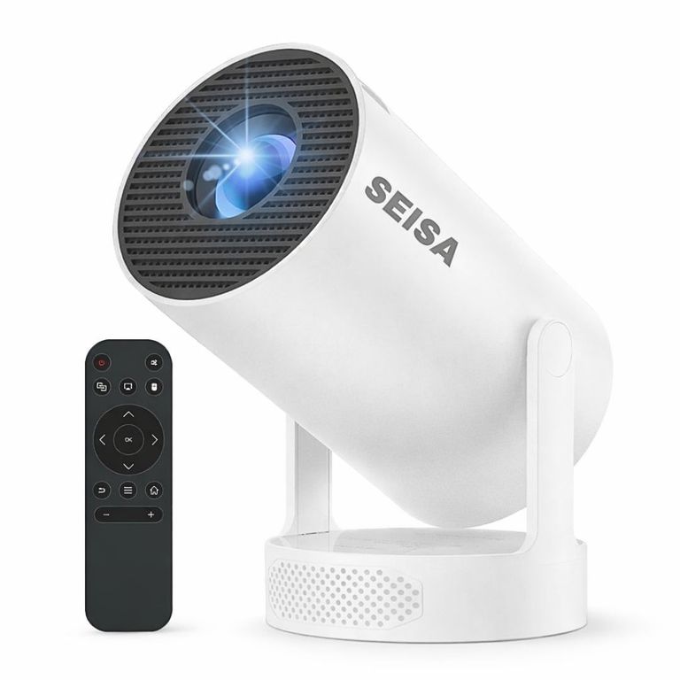 Proyector Portátil Smart Android Full HD 180° con WiFi 6 Bluetooth y Control Remoto HY300 Ultra