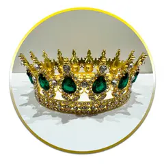 KTK - Corona de acero Decorativa con Piedras