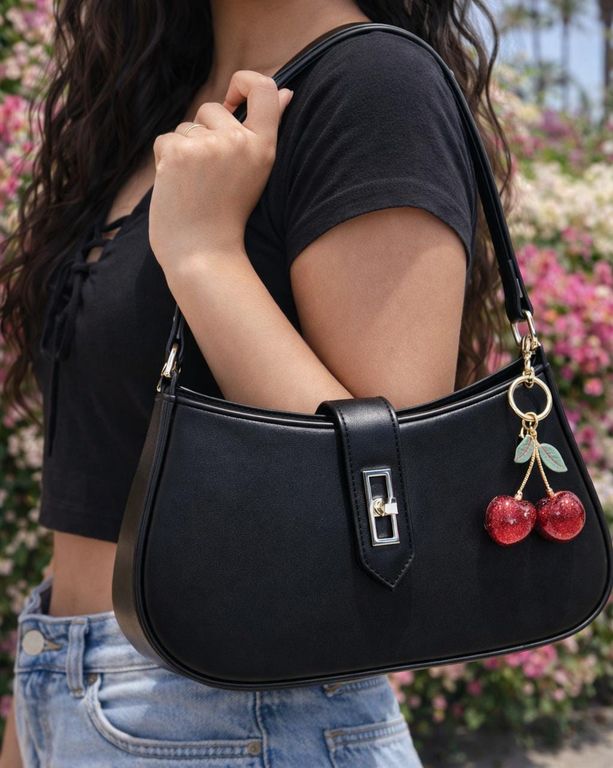 CARTERA BAGUETTE MATTE PARA MUJER PREMIUM NEGRO