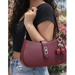 GENERICO - CARTERA BAGUETTE MATTE PARA MUJER PREMIUM MARRÓN