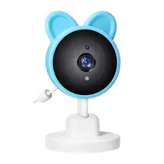 SEISA - Cámara para Bebé WiFi Full HD con Visión Nocturna Audio Bidireccional y Sensor de Temperatura