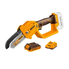 TOTAL TOOLS - Motosierra Eléctrica A Batería Ingco Cgsli20581 De 220w Amarillo