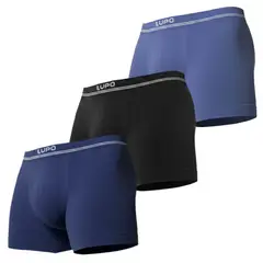 LUPO - Pack x3 Boxers de Microfibra sin Costuras Essentials Lúmen