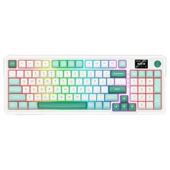 REDRAGON - Teclado GALATIN PRO-RGB Wireless English K719WG WHITEGREEN