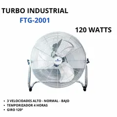 RBC - VENTILADOR DE PISO METAL COLOR PLATEADO 20