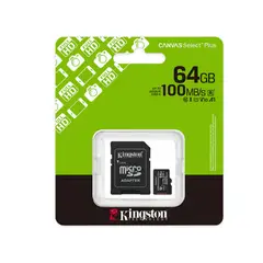 KINGSTON - MEMORIA MICRO SD 64GB 100MBS