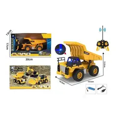 GENERICO - VOLQUETE DE CAMIÓN MINERO A CONTROL REMOTO CON LUCES LED RGB