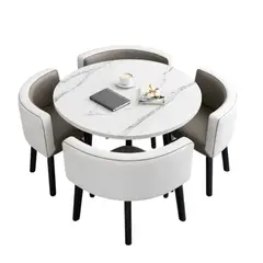 GENERICO - Set de Comedor Minimalista Redondo