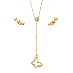 ESIKA - Set Collar + Aretes Delicate Fly Finart by Ésika