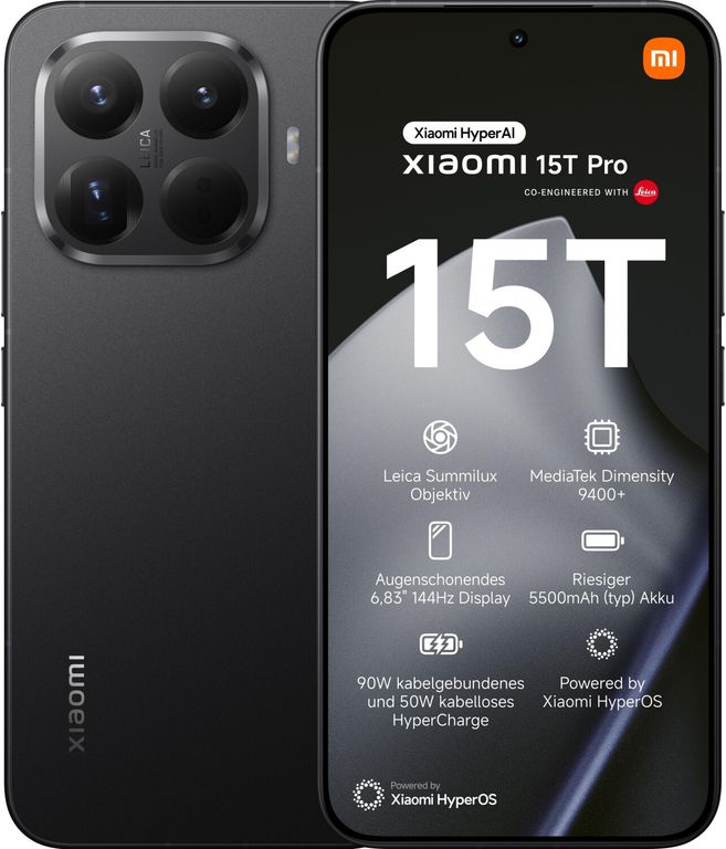 Smartphone 15T Pro Titan Negro 12Gb 512Gb Registrado