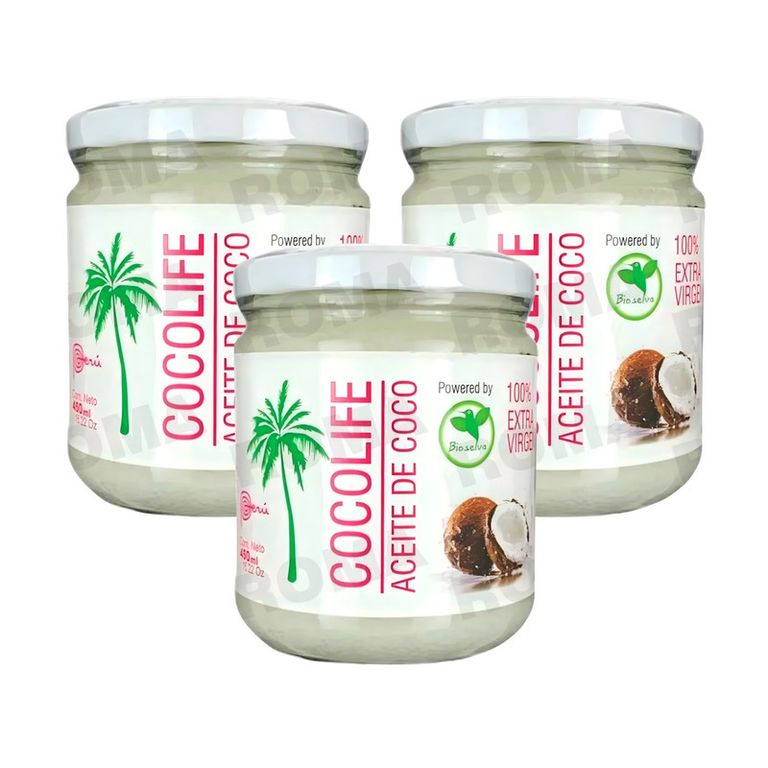 PACK 3 ACEITE DE COCO 450ML BIOLSELVA