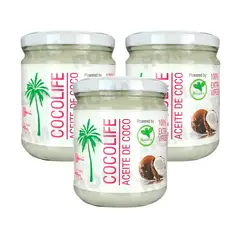 BIOSELVA - PACK 3 ACEITE DE COCO 450ML BIOLSELVA
