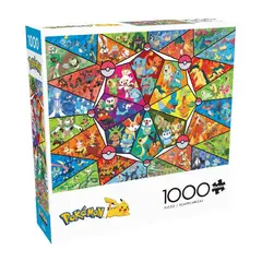 POKEMON - Rompecabeza 1000 Piezas Vitrales Para Principiantes