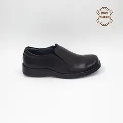 FAR WEST - Zapatos Escolares - Colegio Mocasín Niño Rafael Cuero Negro