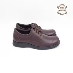 FAR WEST - Zapatos Escolares - Colegio Pasadores Niño Classic Cuero Guinda
