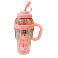 GENERICO - Tomatodo ICE BOTTLE 1200ml con caña - Rosa