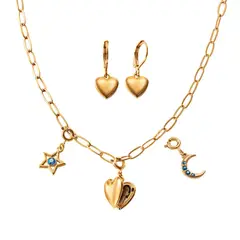 ESIKA - Set Collar + Aretes Honeymoon Gold