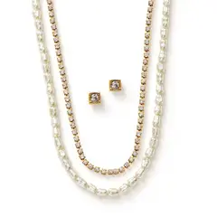 ESIKA - Set Collar + Aretes Spicy Glow Perlas