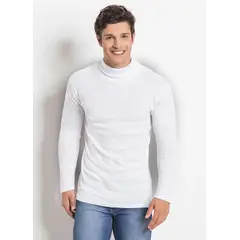GENERICO - Polo Camiseta Calentador térmico para Hombre cuello alto cafarena