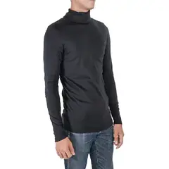GENERICO - Polo Camiseta Calentador térmico para Hombre cuello alto cafarena
