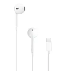 APPLE - EarPods con Conector USB-C Original Micrófono + Control iPhone iPad Mac