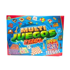GENERICO - Multi Juegos Extra ¡Wow! - Set de 23 Juegos de Mesa con Tableros de Madera