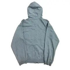 GENERICO - Polera Oversize Gris con Capucha y Cierre