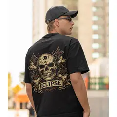 GENERICO - Polo oversize Calavera Cruz Hombre