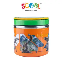 SCOOL - TAPER TERMICO DE COMIDA 600ml - DINOSAURIOS