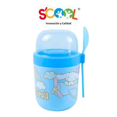 SCOOL - Vaso Yogurt De 400 ml + 280 ml Con Cuchara - CinnamonRoll