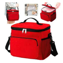 GENERICO - Lonchera Termica De Gran tamaño Antifluido Para Oficina Escuela o Paseo