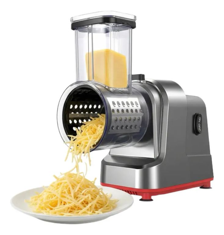 Rallador Eléctrico Rebanador Cortador Verduras Queso Frutas