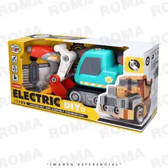 GENERICO - JUGUETE EXCAVADORA CON DESTORNILLADOR ELÉCTRICO