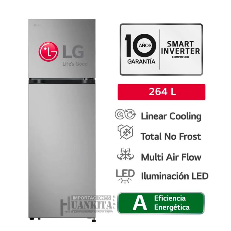 Refrigeradora Top Freezer No Frost 264 LT. VT26BPY - Plateado