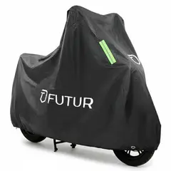 FUTUR - Forro Cobertor de Moto Electrica L Impermeable Negro