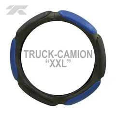 GENERICO - Cubre Volante Truck Camión XXL Negro Azul