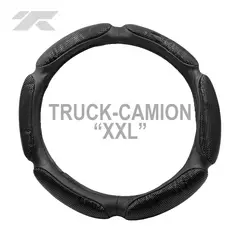 GENERICO - Cubre Volante Truck Camión XXL Negro Negro