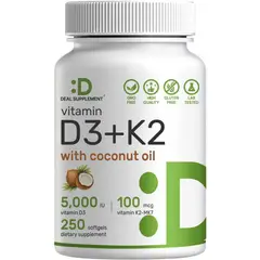 VITAMINA - D3k2 Apoyo a la salud ósea 5000iu