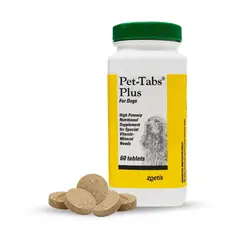 ZOETIS - Suplemento Vitamínico Pet Tabs Plus Frasco 60 Tabletas
