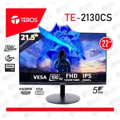 TEROS - Monitor TE-2130CS 215 100HZ 5MS IPS FULLHD HDMI VGA VESA
