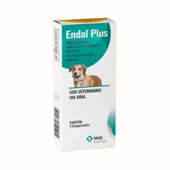 GENERICO - Desparasitante Endal Plus Pet's Pharma Frasco 4 Tabletas