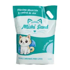 CRISTALES MISHI SAND - Mishi Sand Arena Sanitaria para Gatos Cristales Sanitarios 1.8 KG