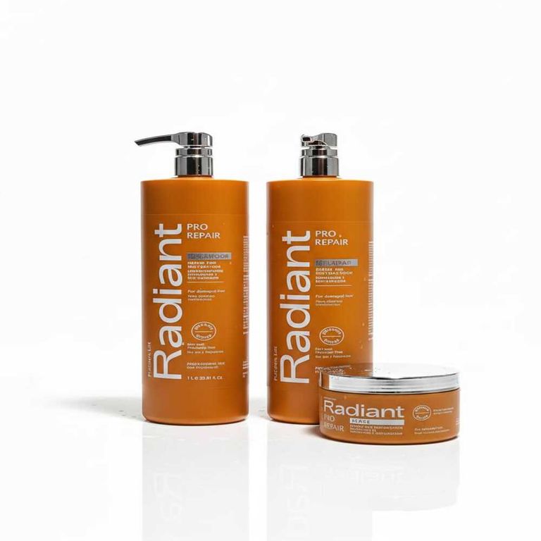 RADIANT Pro Repair Shampoo 1 LT + acondicionador+ Mascarilla 350gr