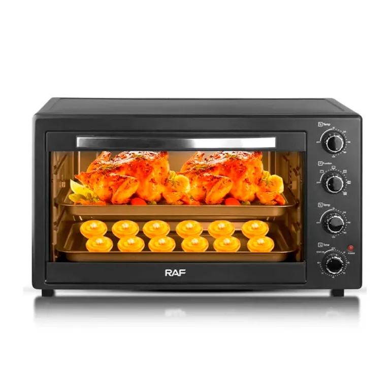 Horno Eléctrico RAF de 60L con Rostizador Multifuncional y Espacioso