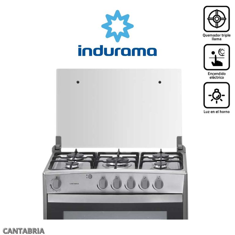 COCINA 5 HORNILLAS COLOR CROMA MOD CANTABRIA