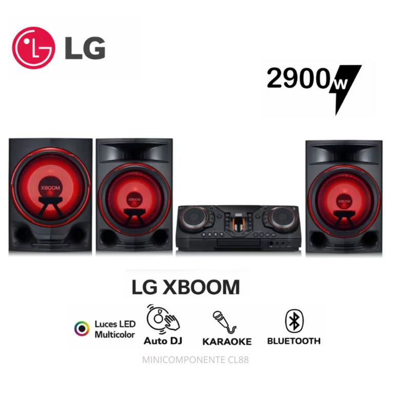 Minicomponente XBOOM CL88 2900W - Luces Multi Color - Karaoke Star