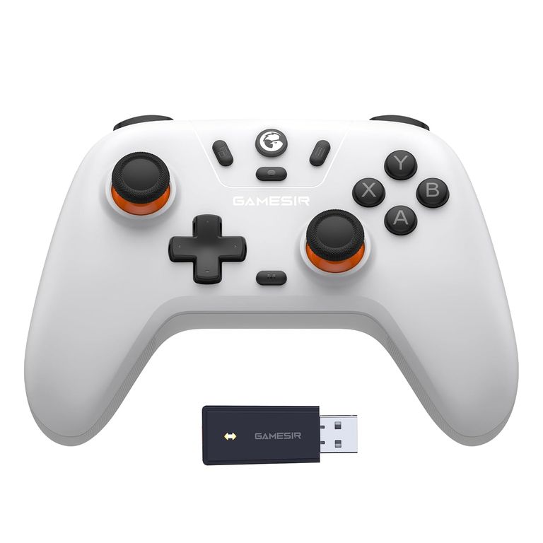 Gamepad Nova Lite Hall Effect Para Pc Steam Nintendo Switch - Blanco