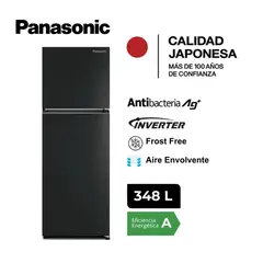 Panasonic - Refrigeradora 348 Lt Top Freezer - No Frost